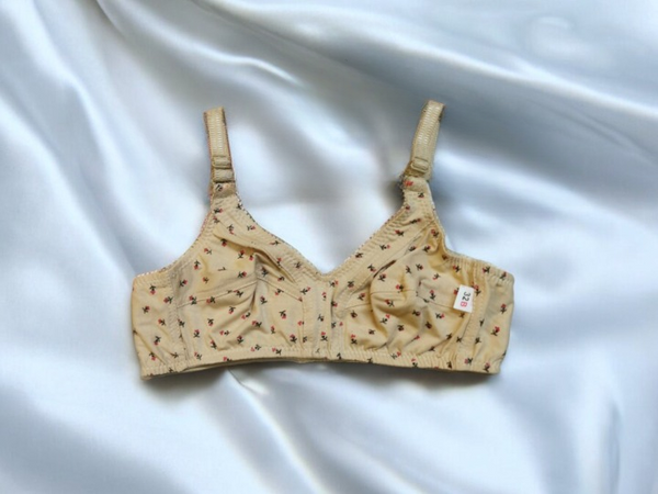 Non Padded Soft Flower Bra