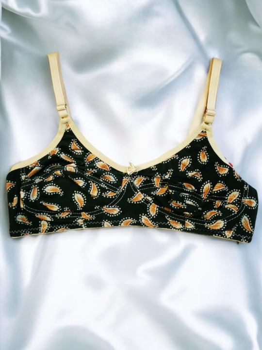 Non Padded Green Design Bra